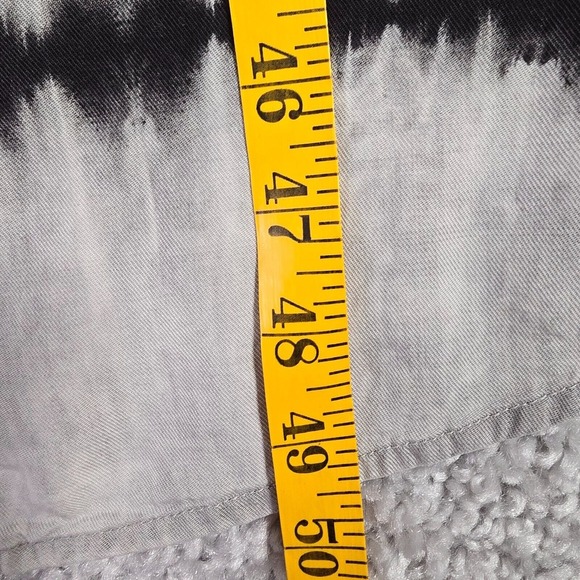 Cloth & Stone Dress Womens Large Gray Tie Dyed Maxi Long Sleeve Drawstring Waist - Picture 14 of 15